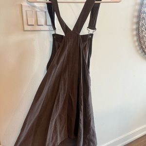 Eggplant overalls dress